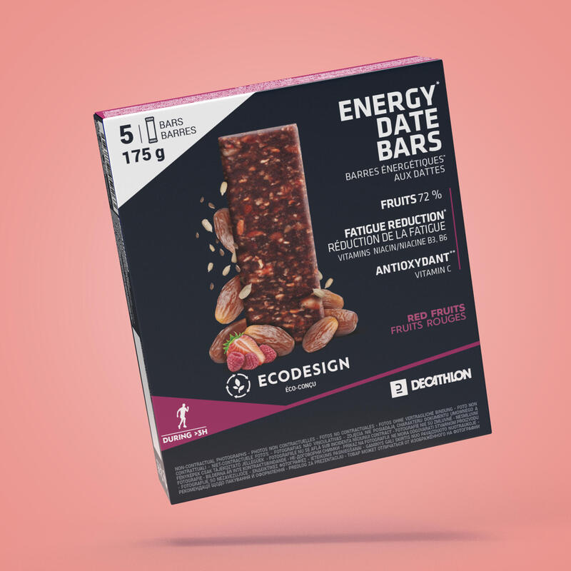 Baton energizant cu curmale și fructe de pădure 5x35g