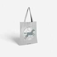 Horse Riding Tote Bag Made in France - Turquoise