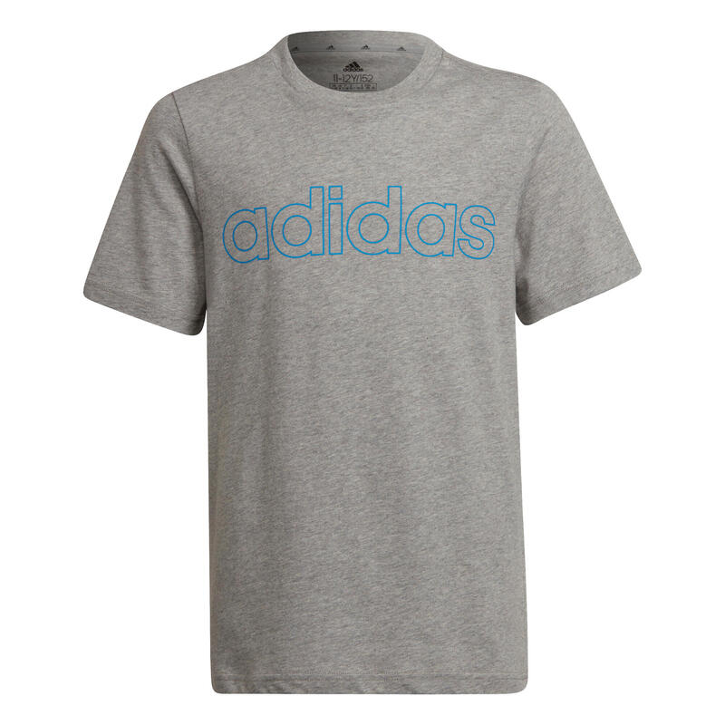 T-SHIRT GARÇON LINEAR ADIDAS GRIS