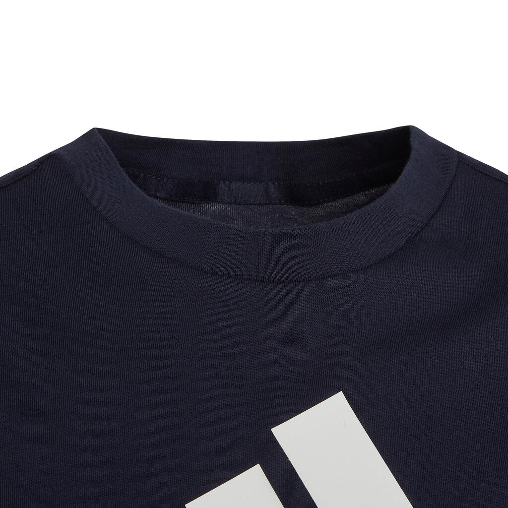 Cotton Colour Block T-Shirt - Blue