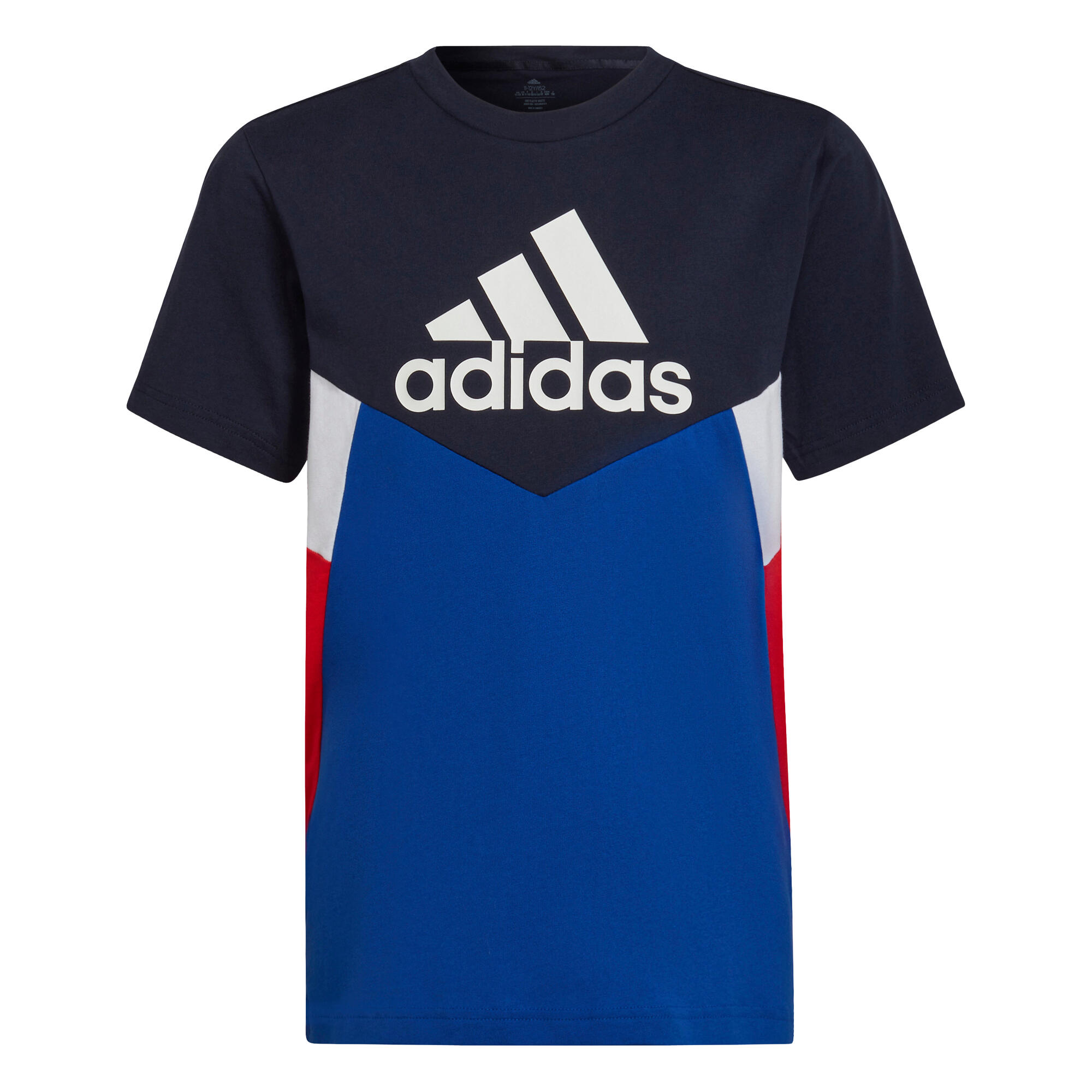 adidas white blue t shirt