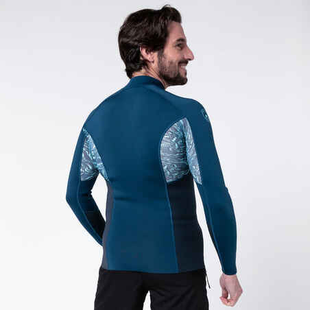 Men's long-sleeve neoprene top 900 - navy