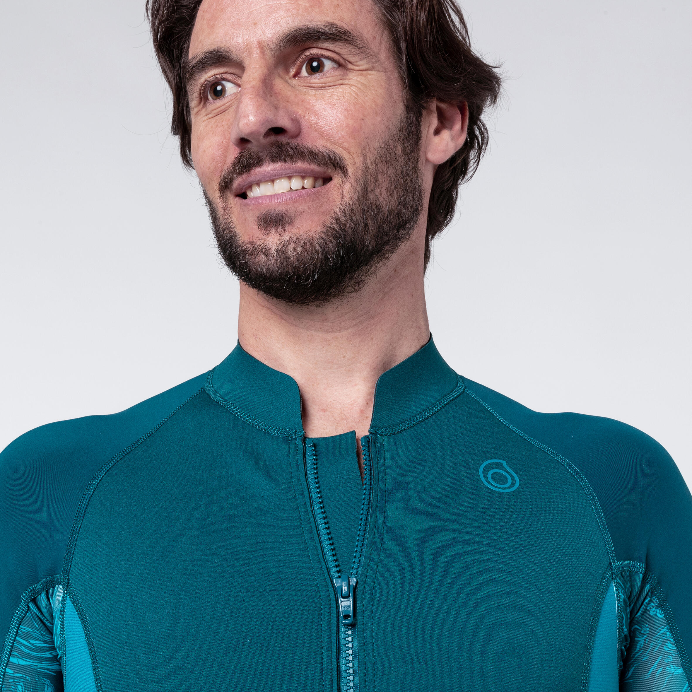 Men Long Sleeve Neoprene Top 500 Navy