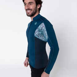 Men's long-sleeve neoprene top 900 - navy