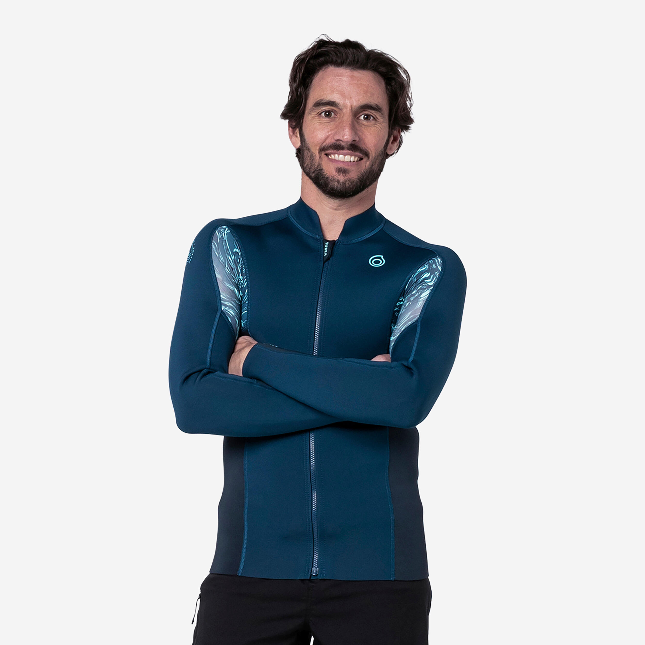 Camiseta neopreno manga larga Hombre Subea 900 Azul Marino Decathlon