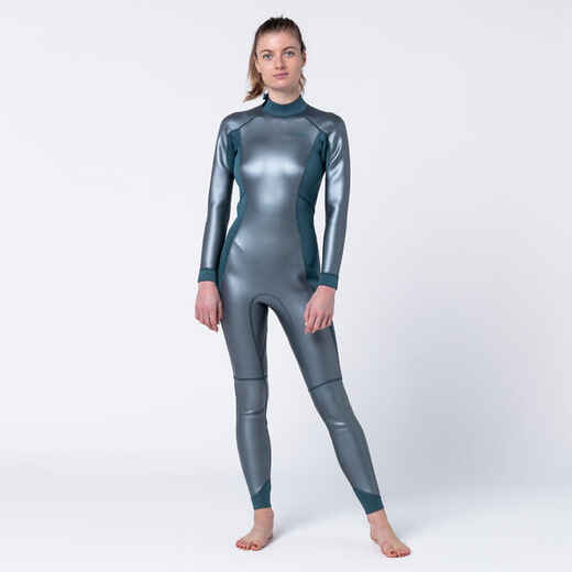 Women's Dynamic Free-diving 1.5 mm Glide Neoprene Wetsuit SUBEA FRD