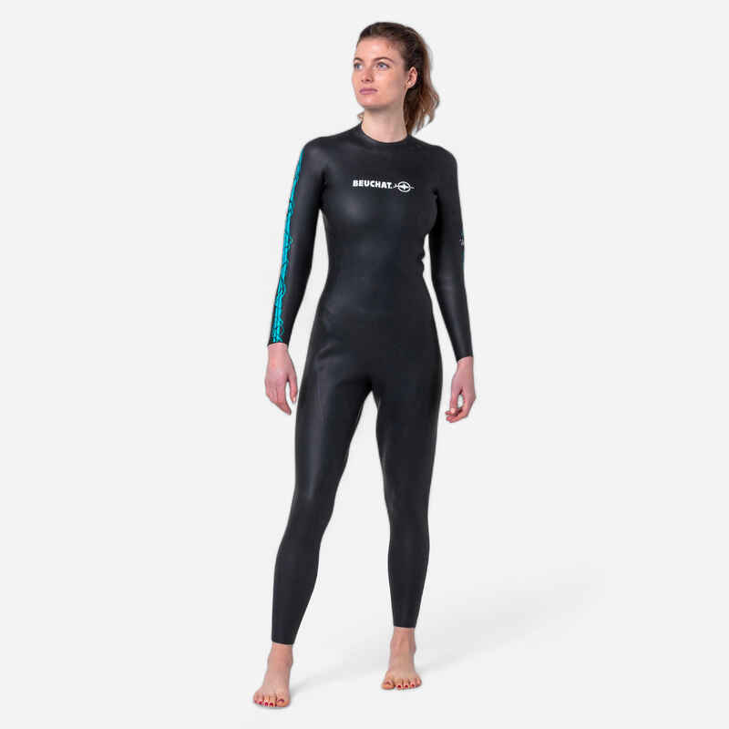 Schwimmanzug Neopren Damen Apnoe 2 mm Glattneopren Beuchat - Zento