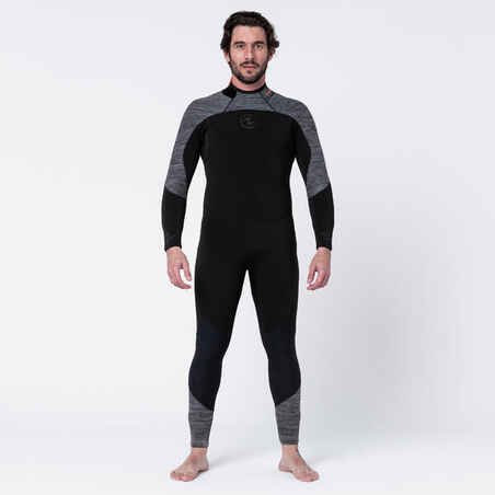 Men’s neoprene scuba diving wetsuit AQUAFLEX 5mm - black/grey
