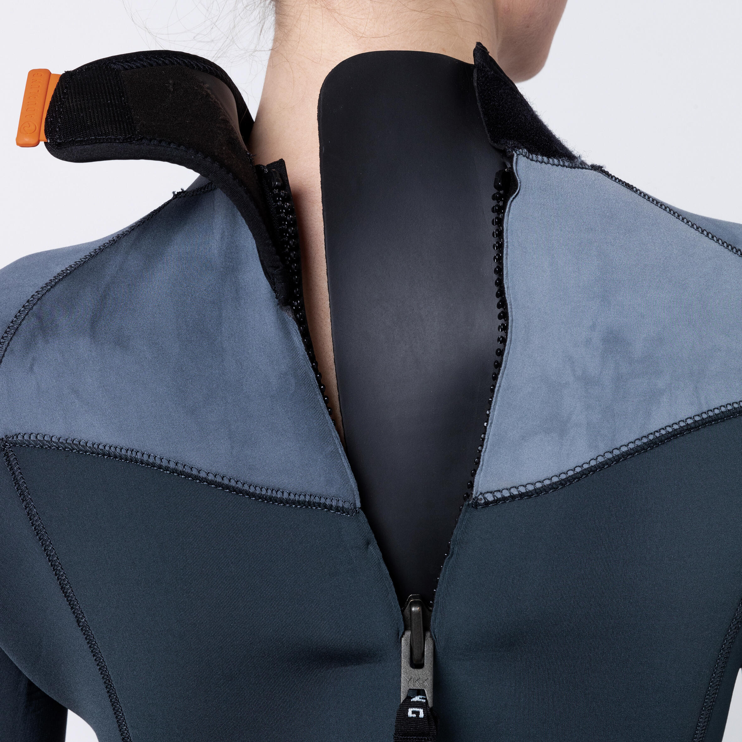 Traje Buceo Aqualung Aquaflex Mujer Negro/Gris Neopreno 5 mm 9/10