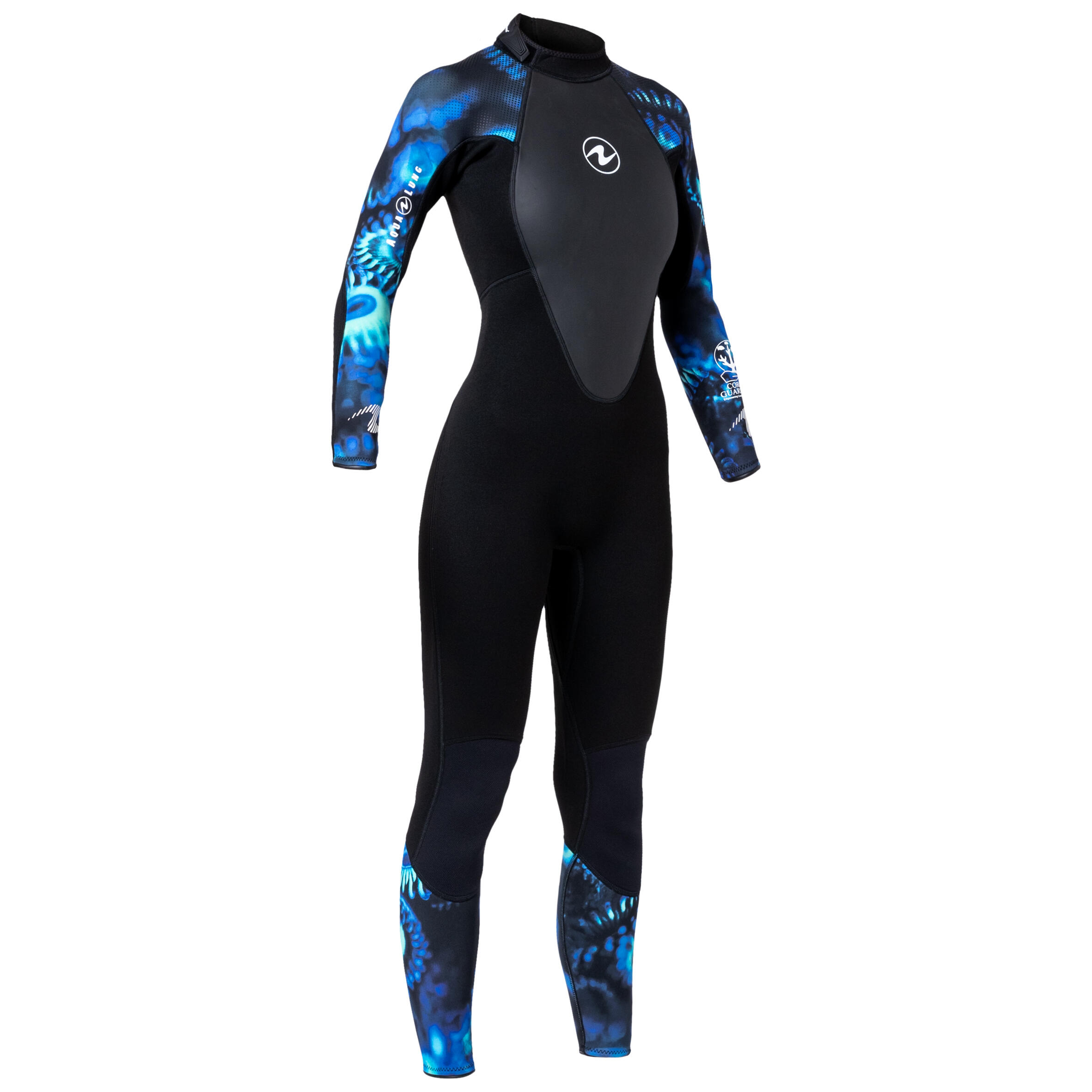 Combinezon scufundări HYDROFLEX neopren 3 mm Negru-Albastru Bărbaţi Aqualung  Combinezoane de neopren scuba diving