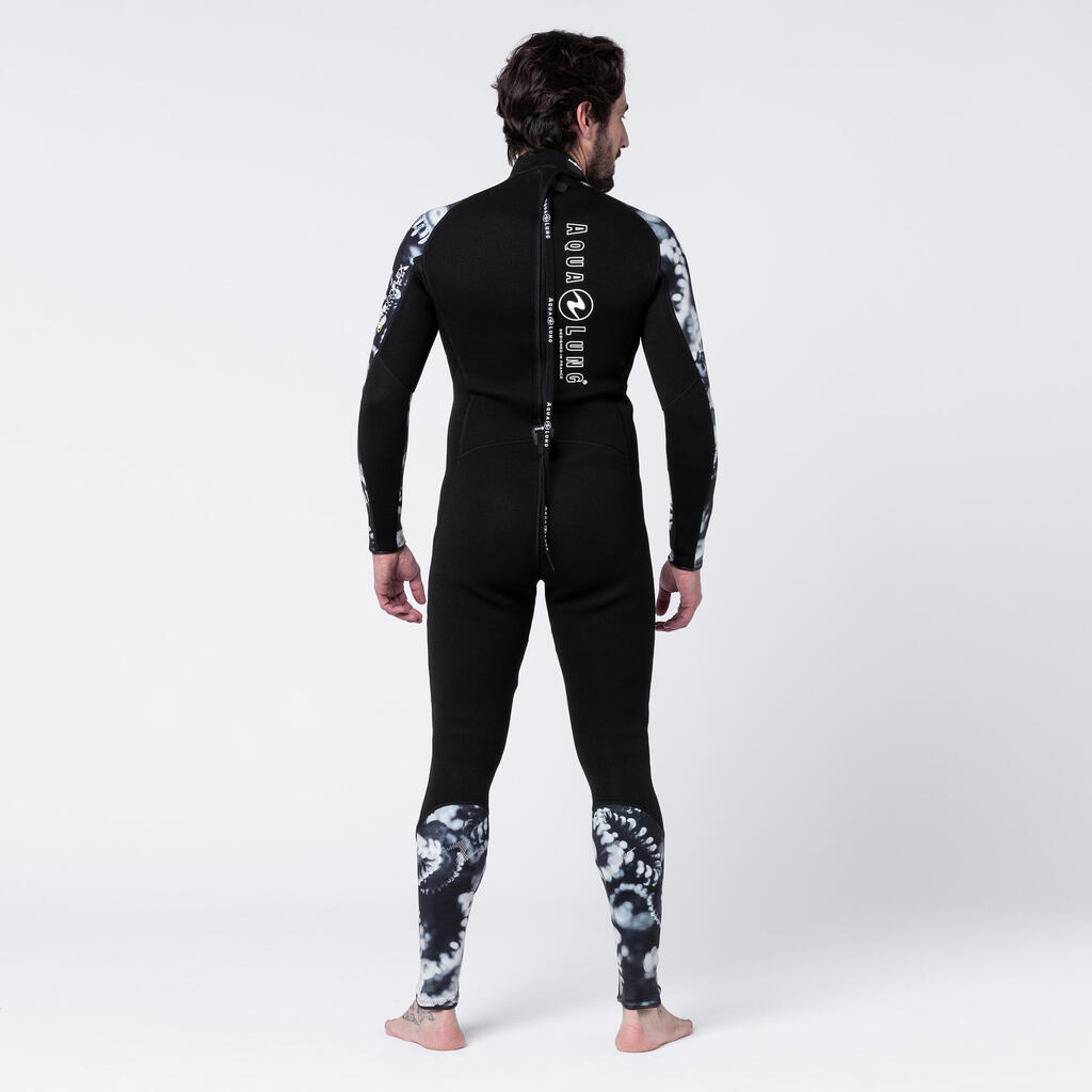 Men's diving wetsuit 3mm neoprene Aqualung - HYDROFLEX Black/White