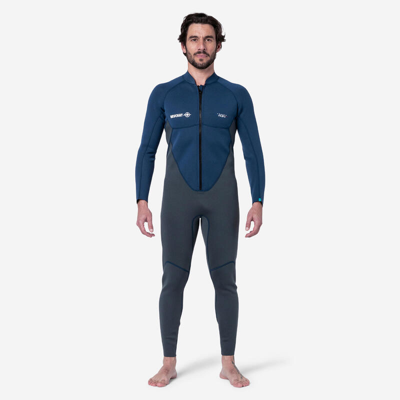 Herenwetsuit Atoll frontale rits 2 mm