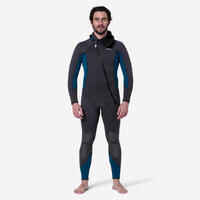 Men's diving wetsuit 5 mm neoprene SCD 500 black and blue