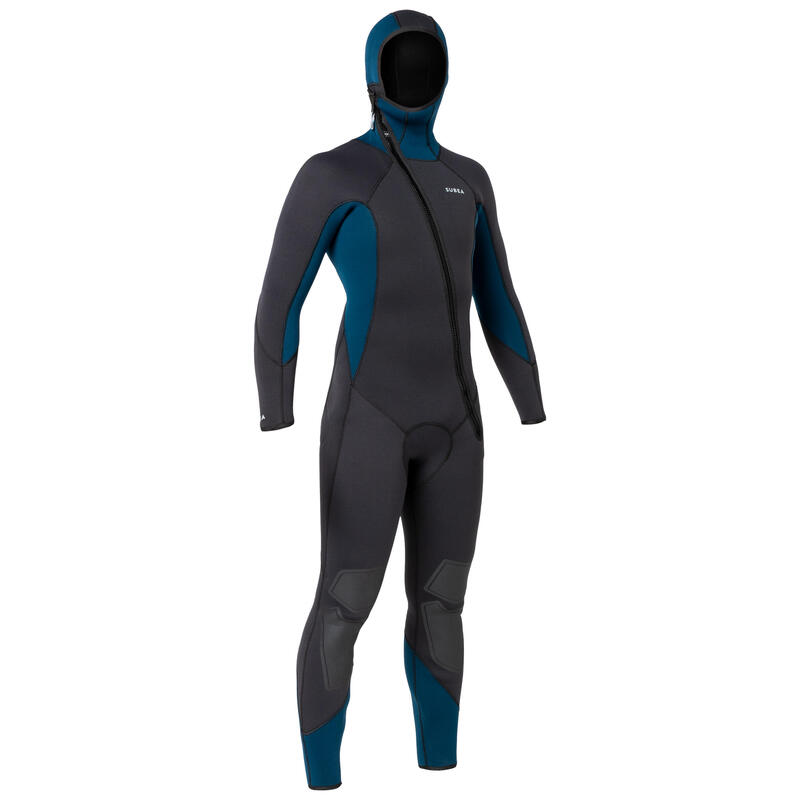 Neoprenanzug Tauchen Herren SCD 500 5 mm schwarz/blau