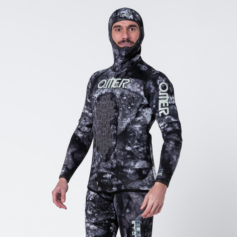 Neoprenhose Herren 5 mm Glattneopren Freediving - Omer Blackstone