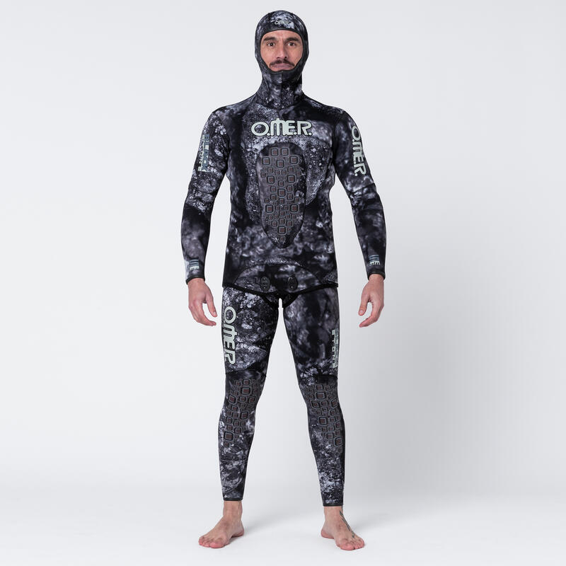 Casaco de Caça Submarina Blackstone neoprene 5 mm Estriado Homem