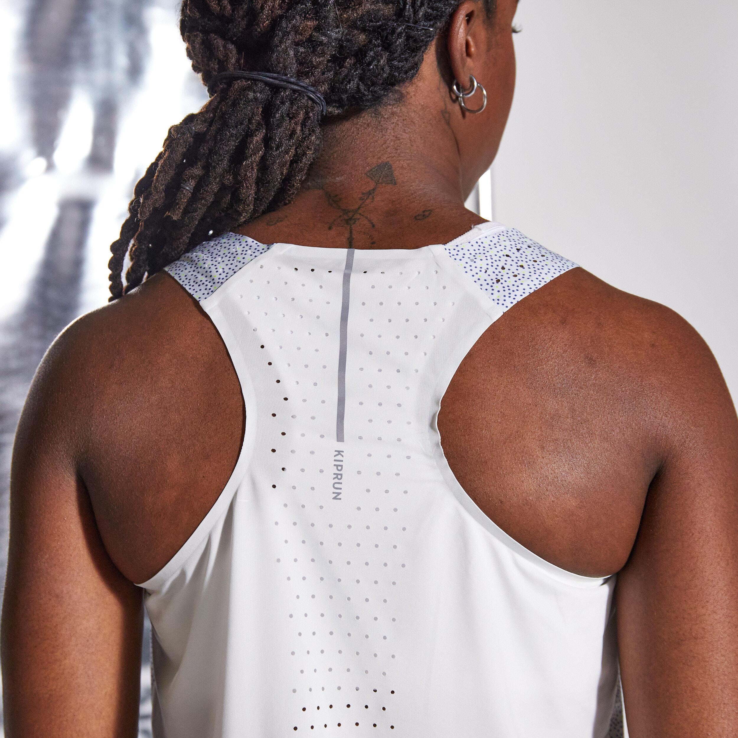 Women's Lightweight Running Tank Top Run 900 - white 4/9