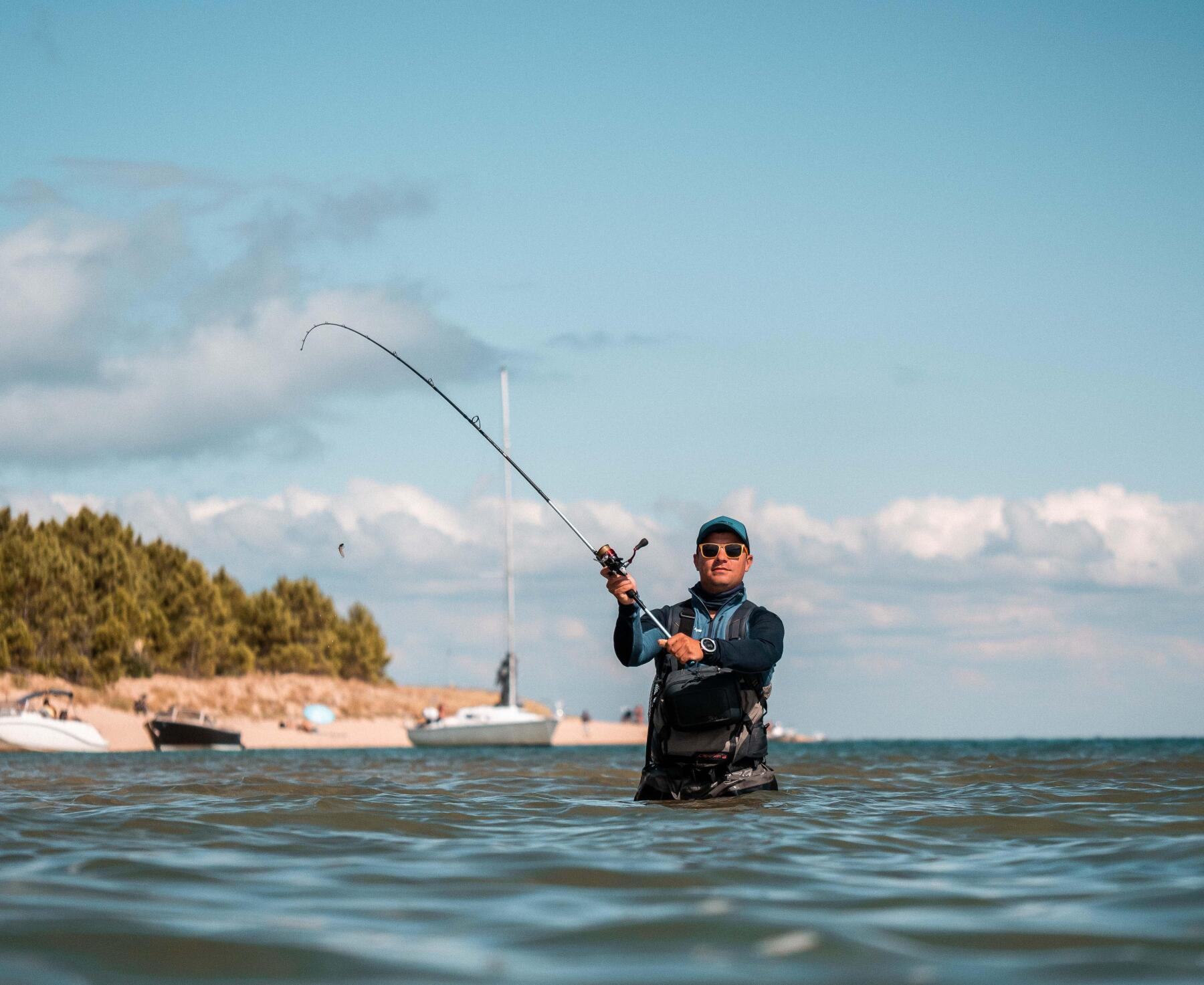 pesca à beira-mar