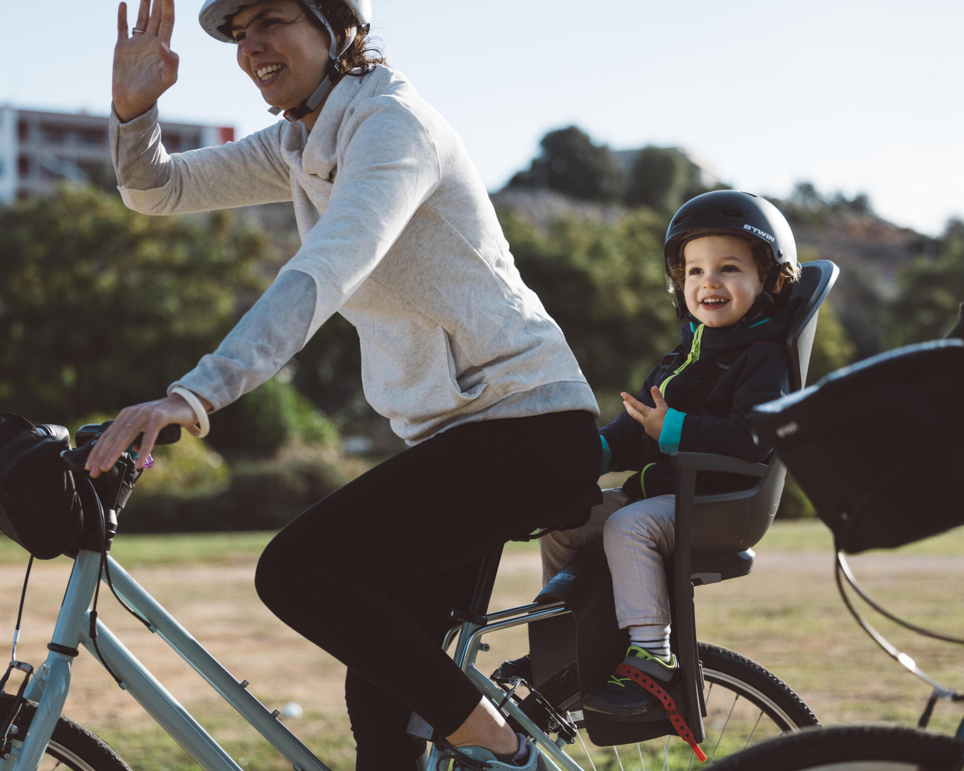 Porta bebe 2024 bicicleta decathlon