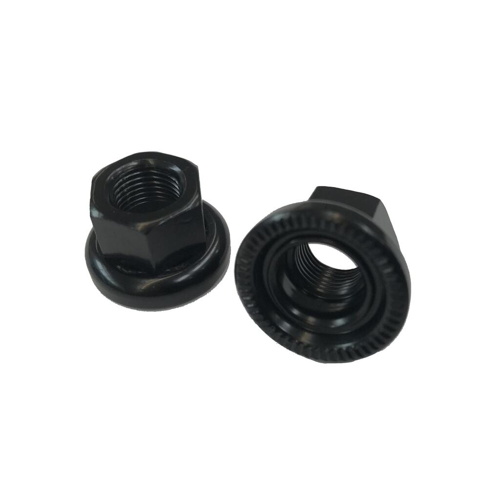 Pair Of Nuts M10 P1.0 For Elops Speed 500 City Bike Rear Wheel