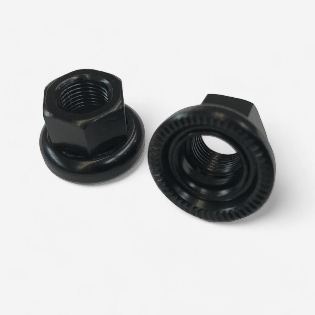 Paire de écrous m10 p1.0 pour roue arrière du vélo ville elops speed 500