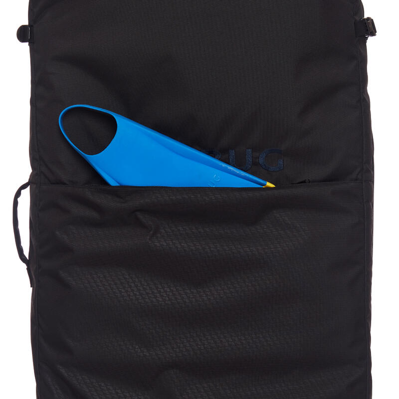 Husă tip troller cu roți bodyboard surf trip bag 900 Negru