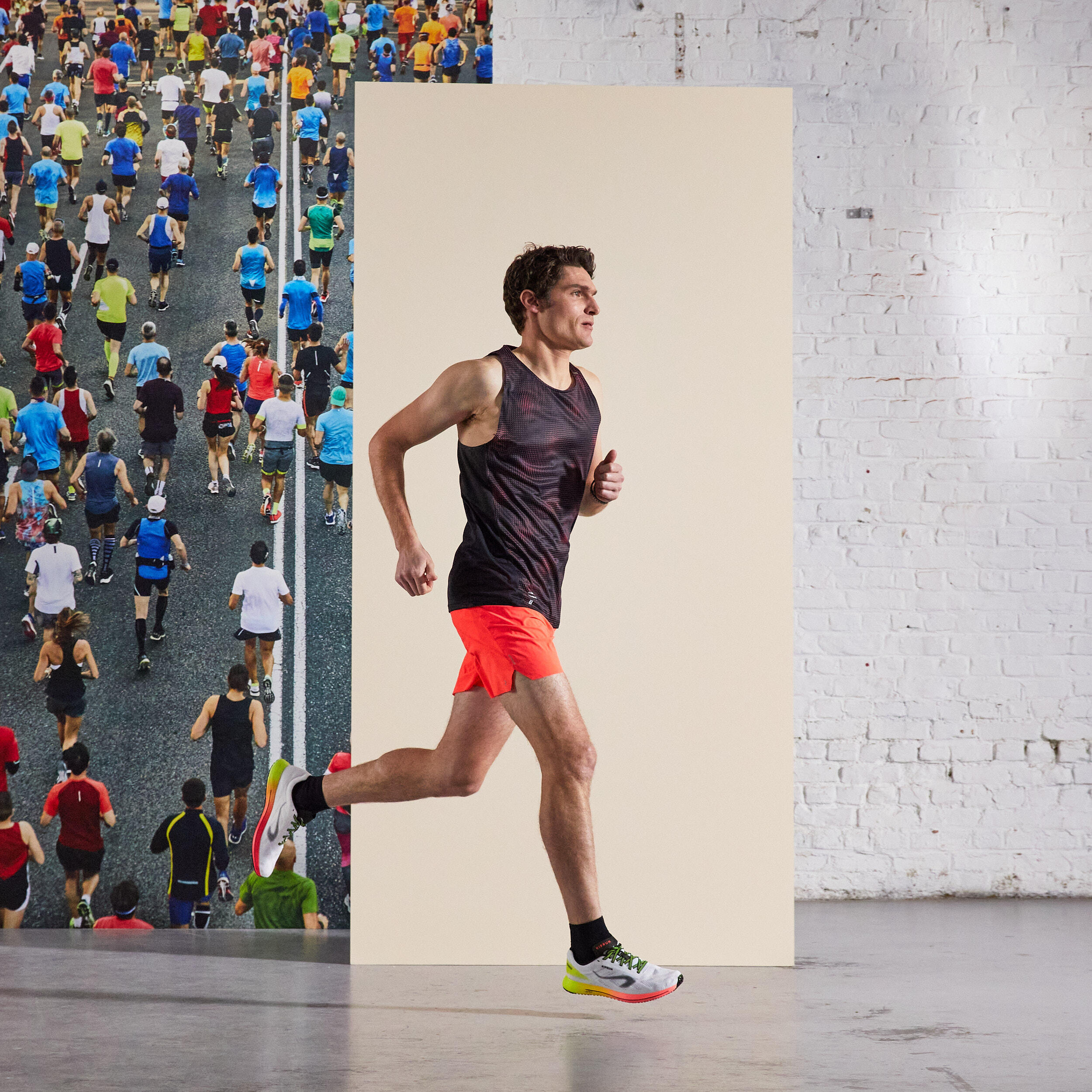 Men's Breathable Running Tank Top Kiprun Light - limited edition red 2/7