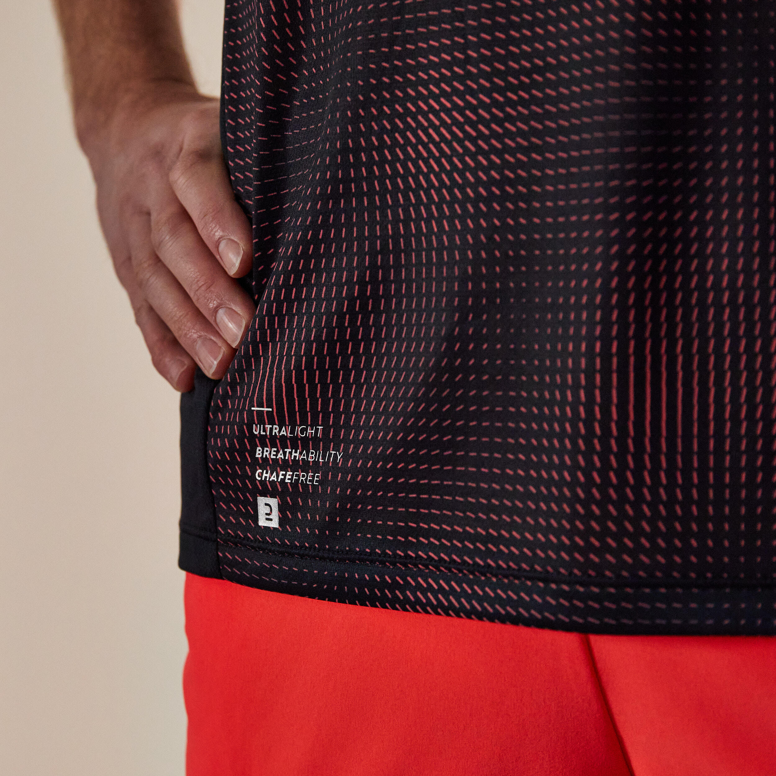 Men's Breathable Running Tank Top Kiprun Light - limited edition red 6/7