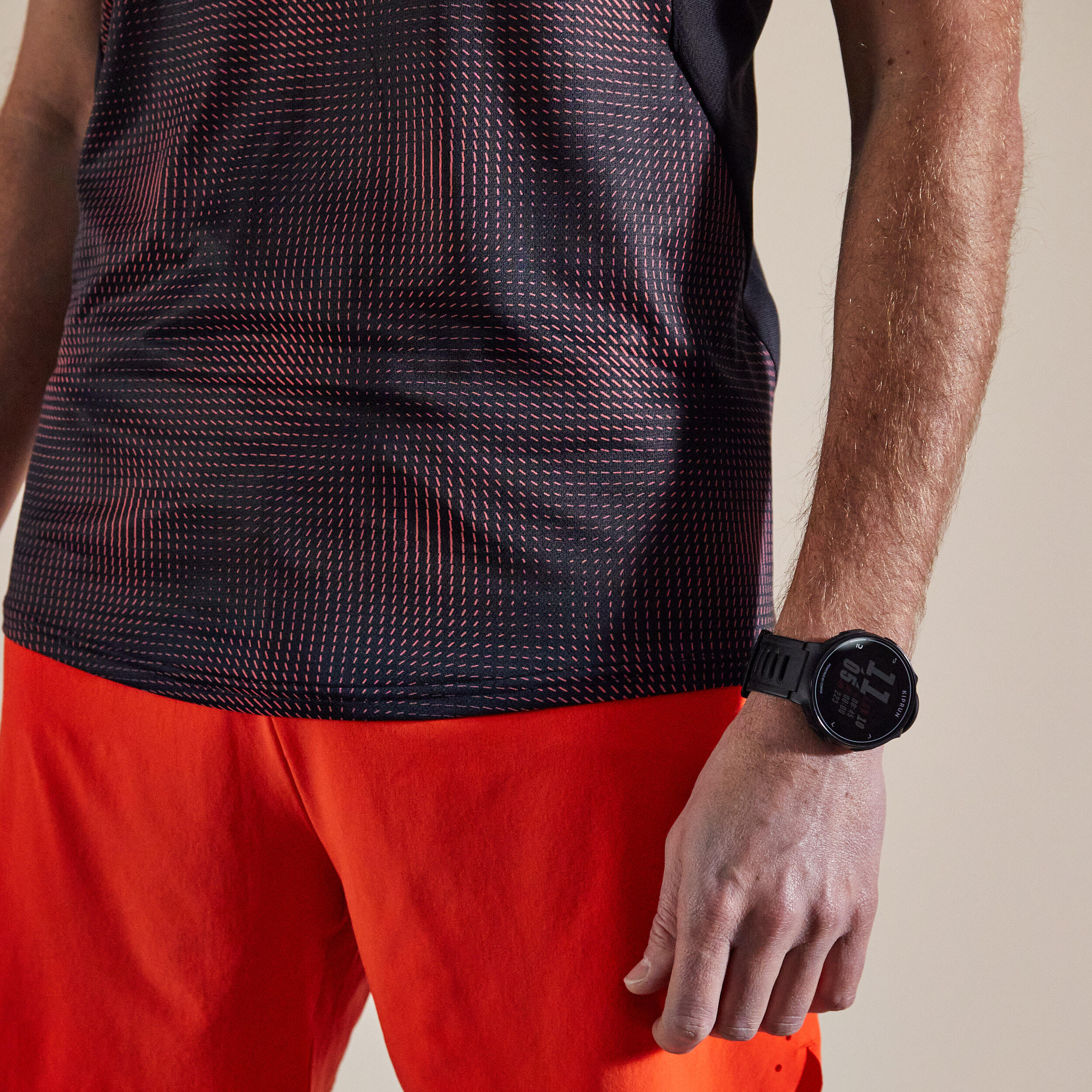 Men's Breathable Running Tank Top Kiprun Light - limited edition red 4/7
