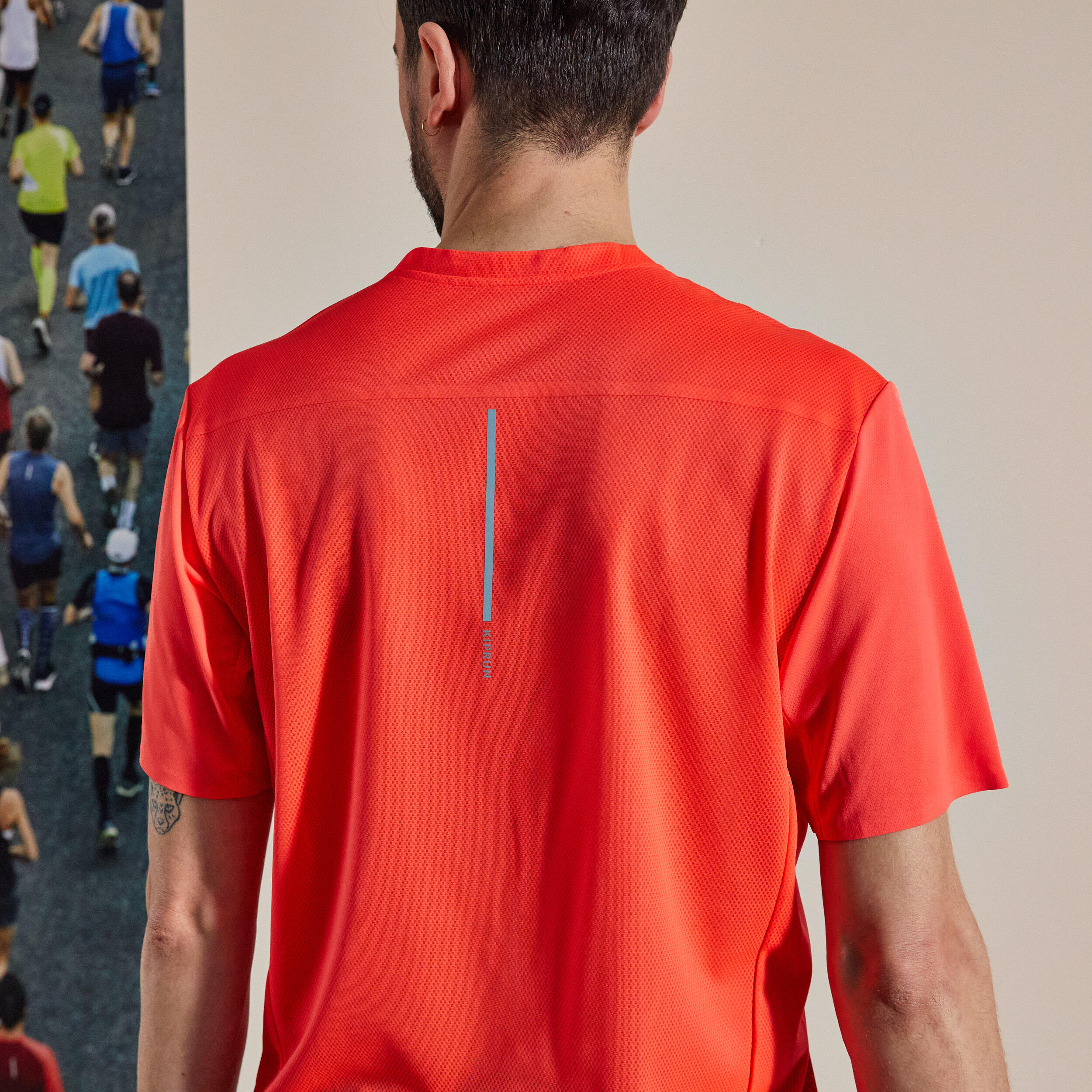 Men's Running Breathable T-Shirt Kiprun Light - limited edition red 5/10