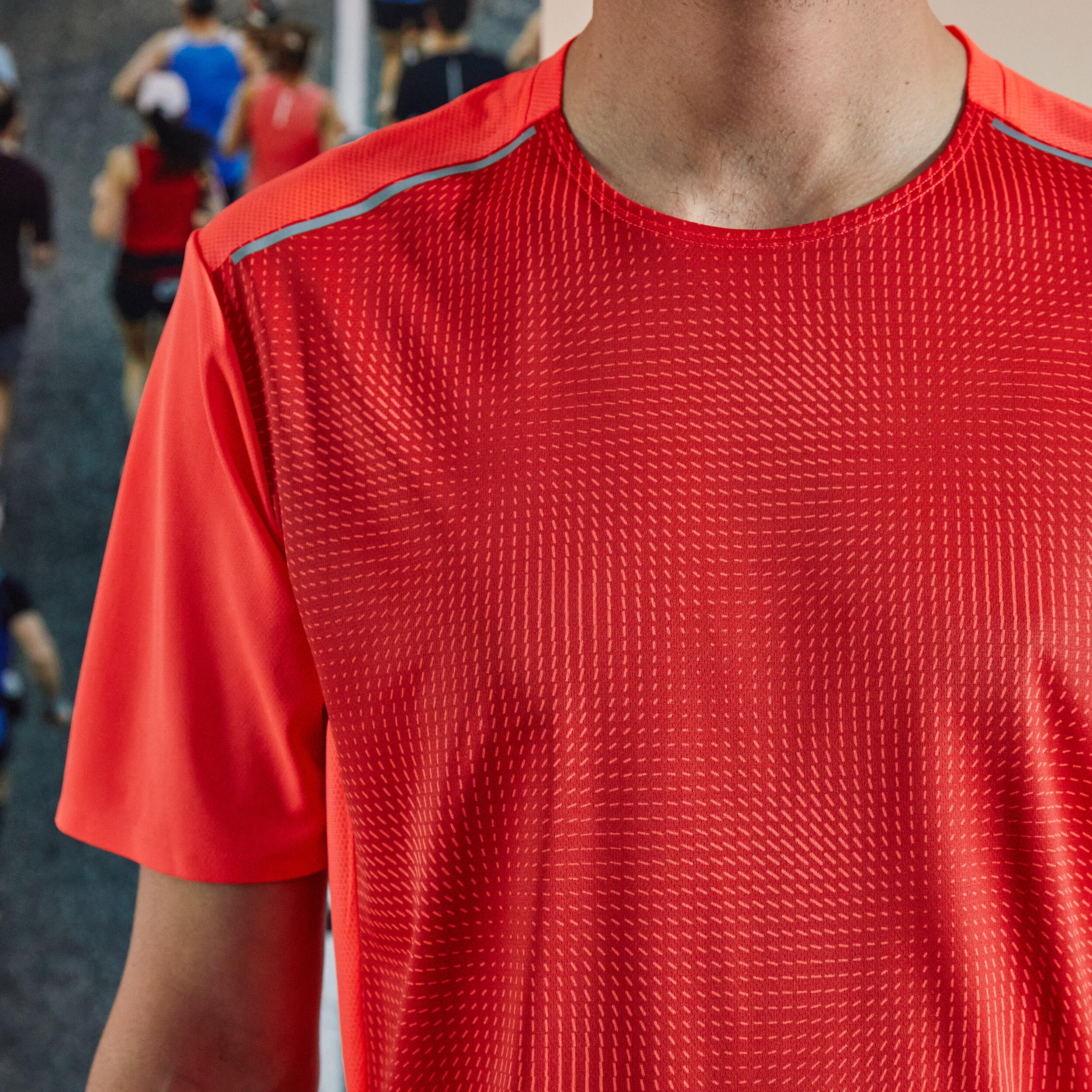 Men's Running Breathable T-Shirt Kiprun Light - limited edition red 4/10