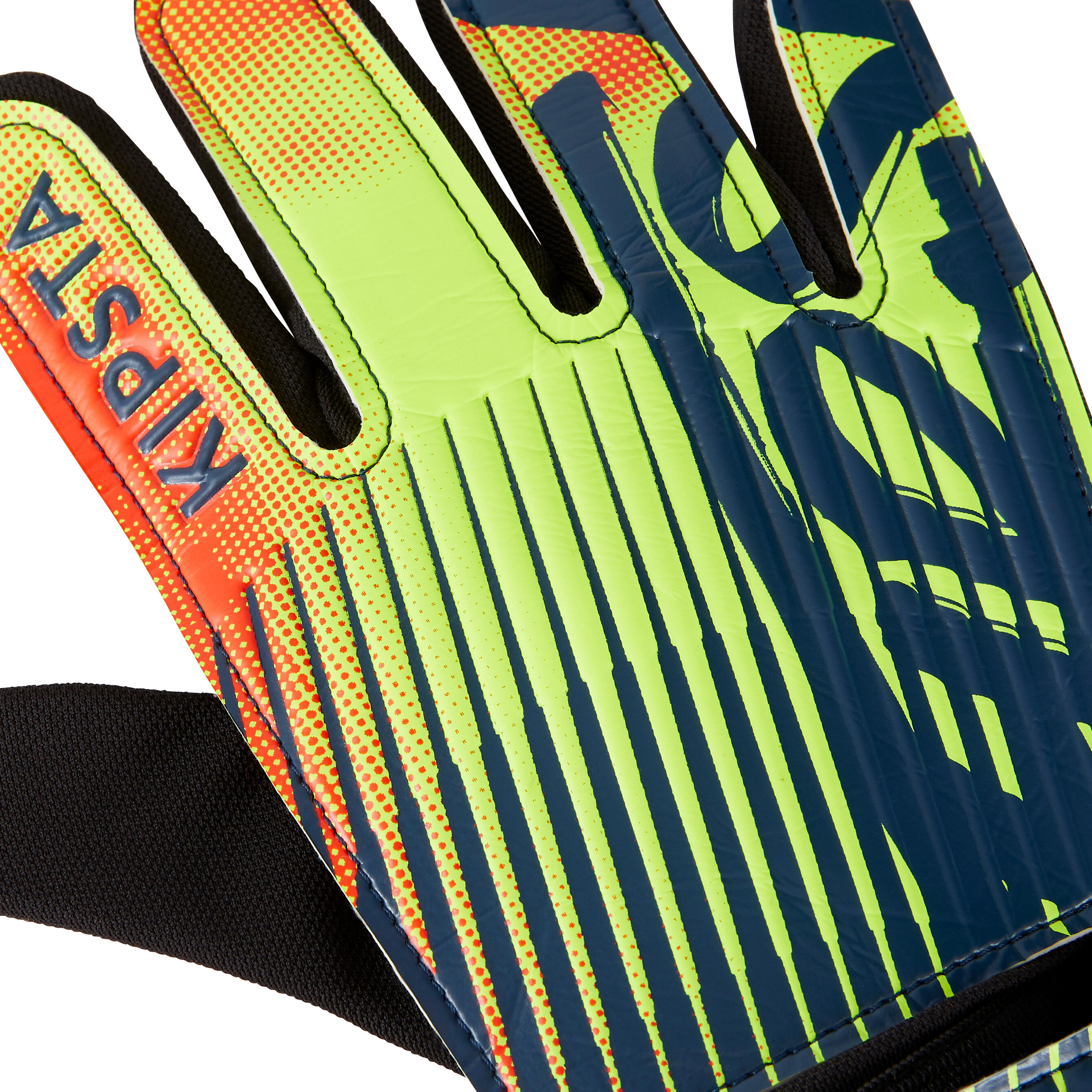 First Soccer Goalkeeper Gloves - Kids - Black, Fluo lime yellow, Scarlet  red - Kipsta - Decathlon