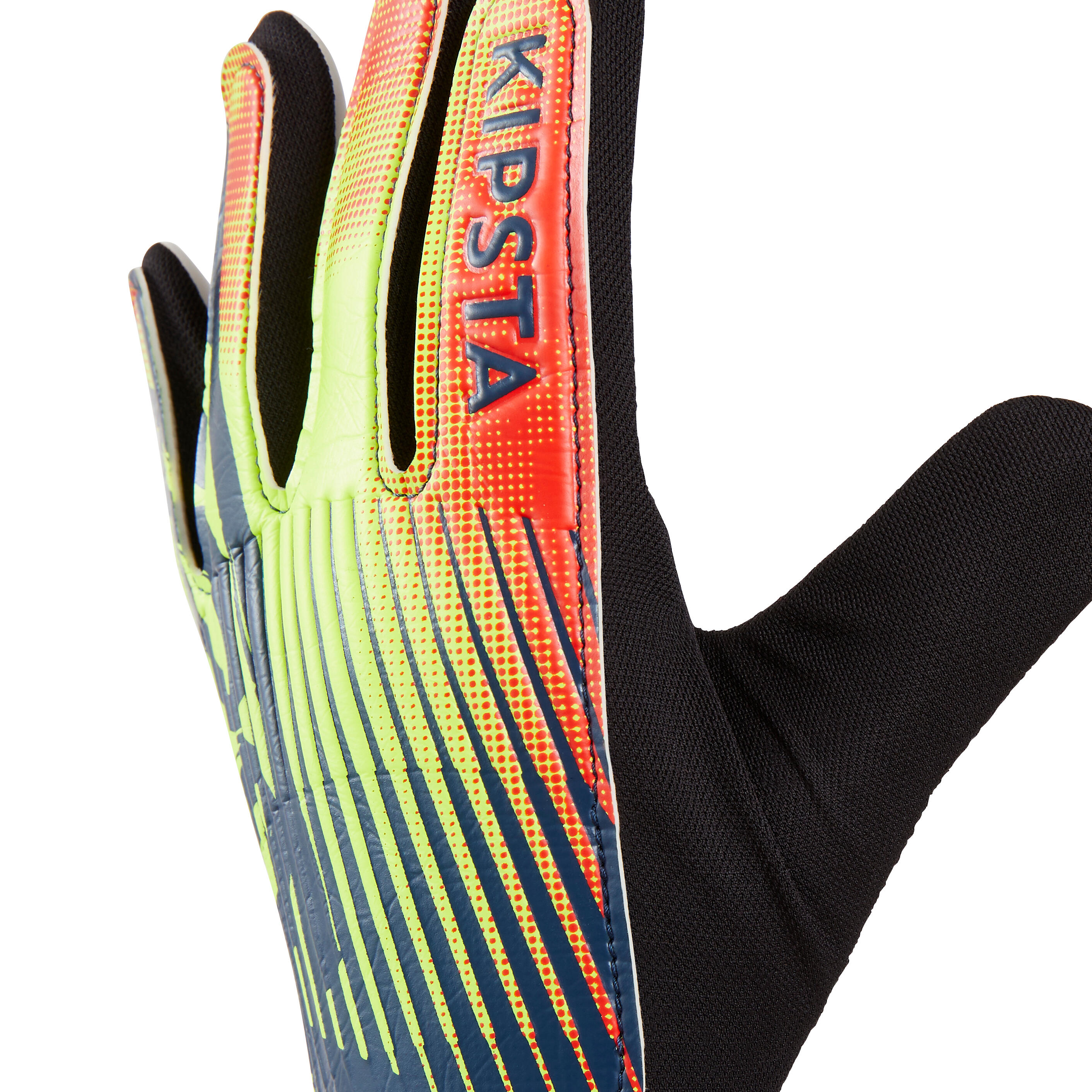 First Soccer Goalkeeper Gloves - Kids - Black, Fluo lime yellow