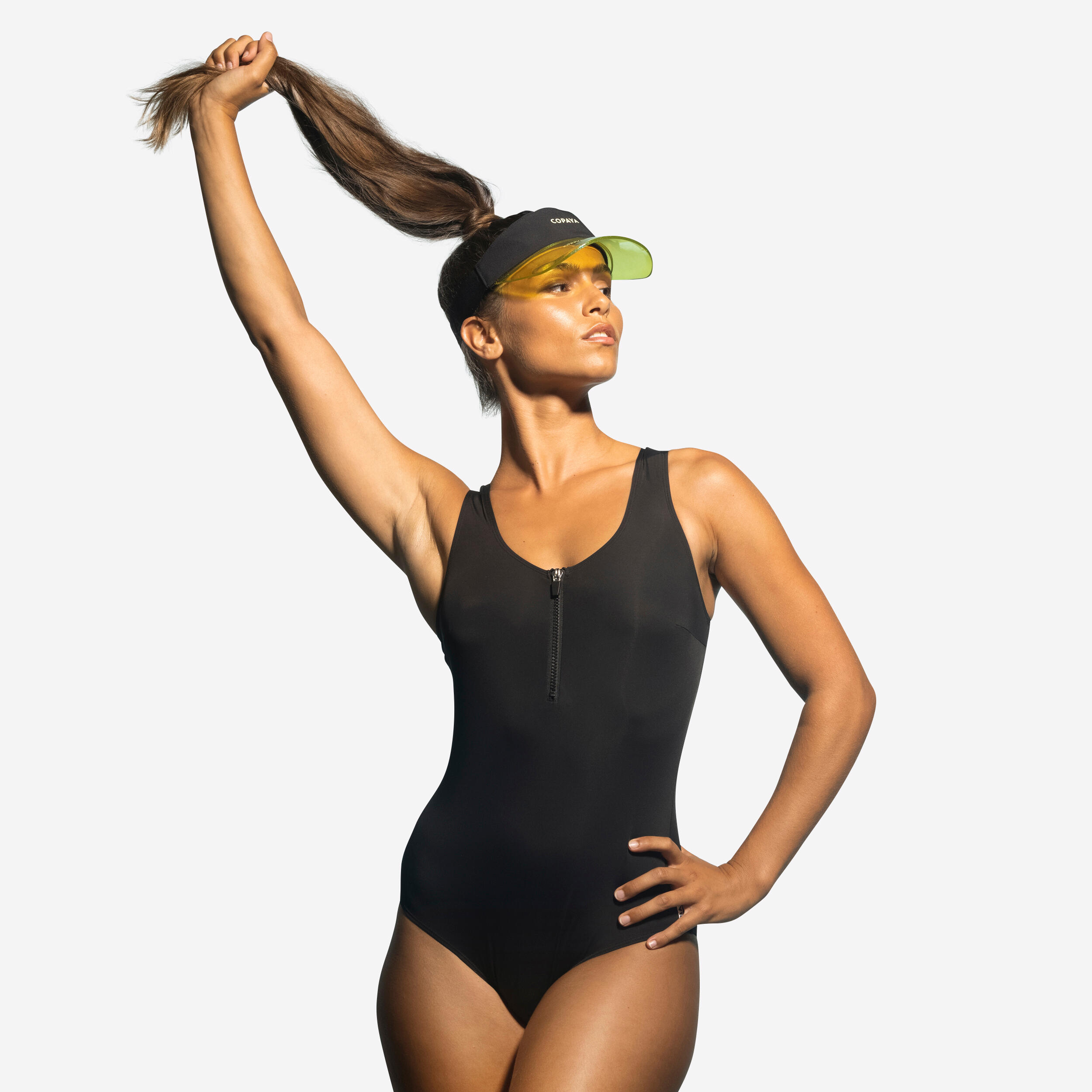 Maillot de bain 1 pièce aquagym-aquabike femme Lio noir