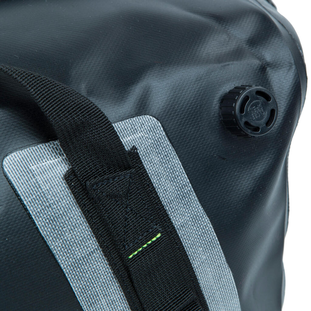 Waterproof duffle bag - travel bag 60 L yellow black