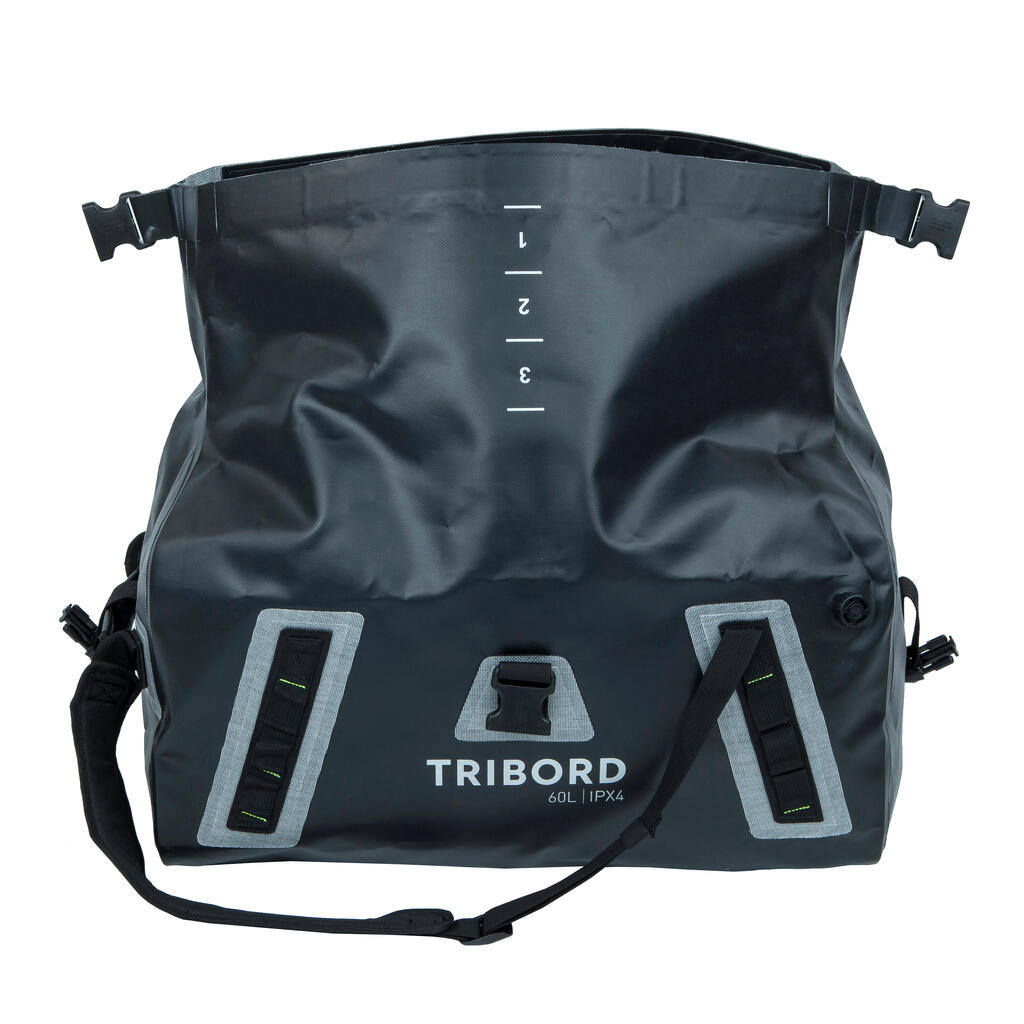 Torba za jedrenje vodootporna 60 L - žuto/crna