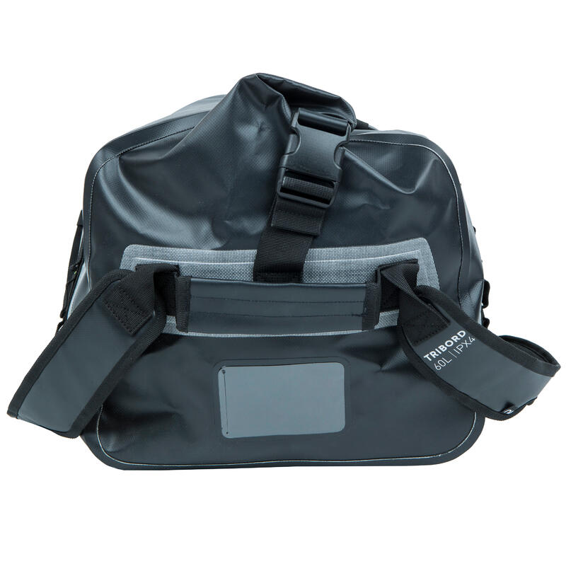 Reisetasche Sporttasche 60 l wasserdicht - schwarz