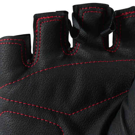 100 Weight Training Gloves - Black/Red