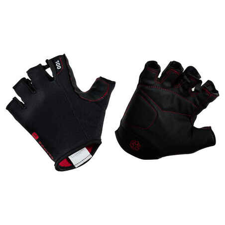 100 Weight Training Gloves - Black/Red