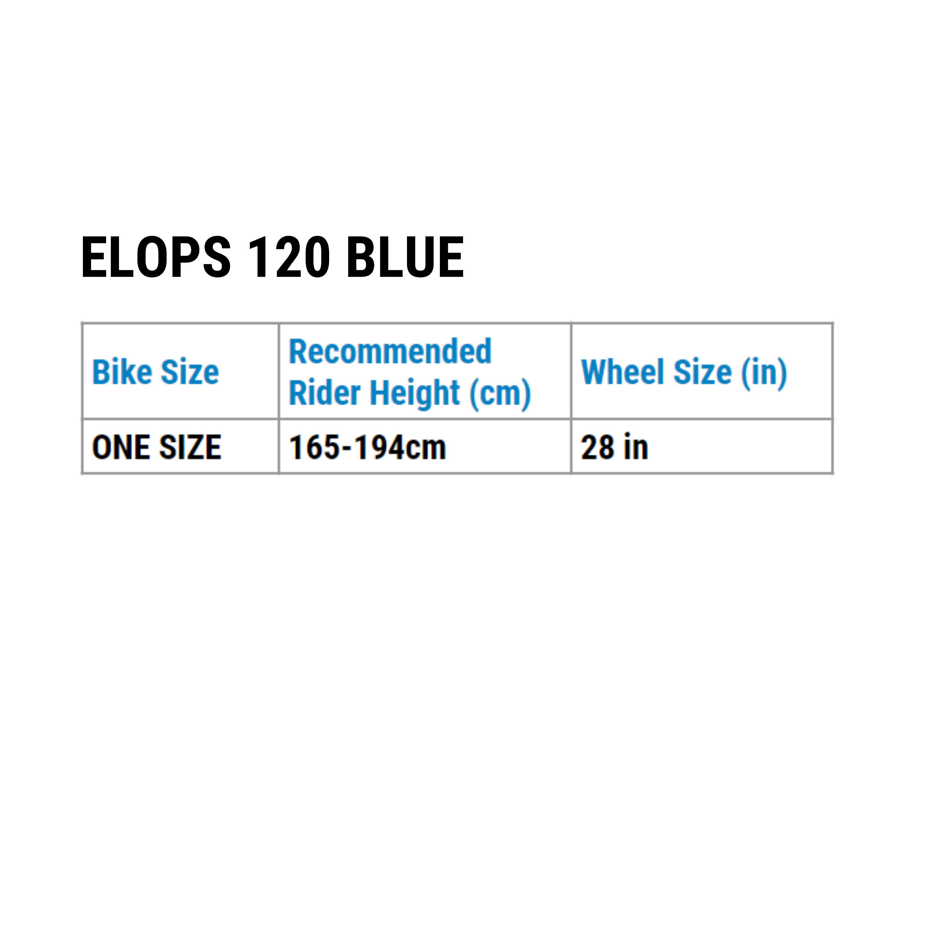 Bicicleta urbana clásica cuadro bajo 28 pulgadas 
 Elops 120 azul 18/20