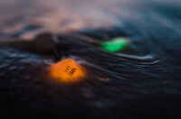 Glow in the Dark Orange Silicone Pyramid Sinker for surfcasting