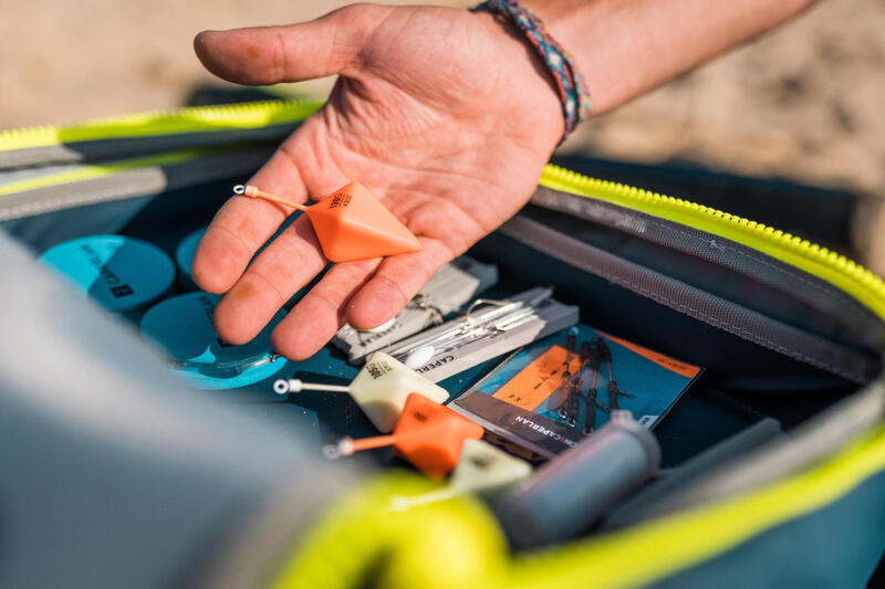 Plomo Pesca Surfcasting Naranja Fosforescente Pirámide Siliconado