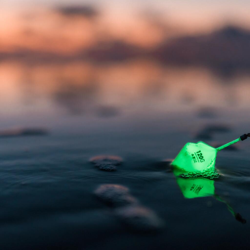 Glow in the Dark Silicone Pyramid Sinker for surfcasting