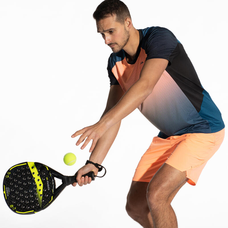 Technisch padelshirt met korte mouwen voor heren 900 oranje