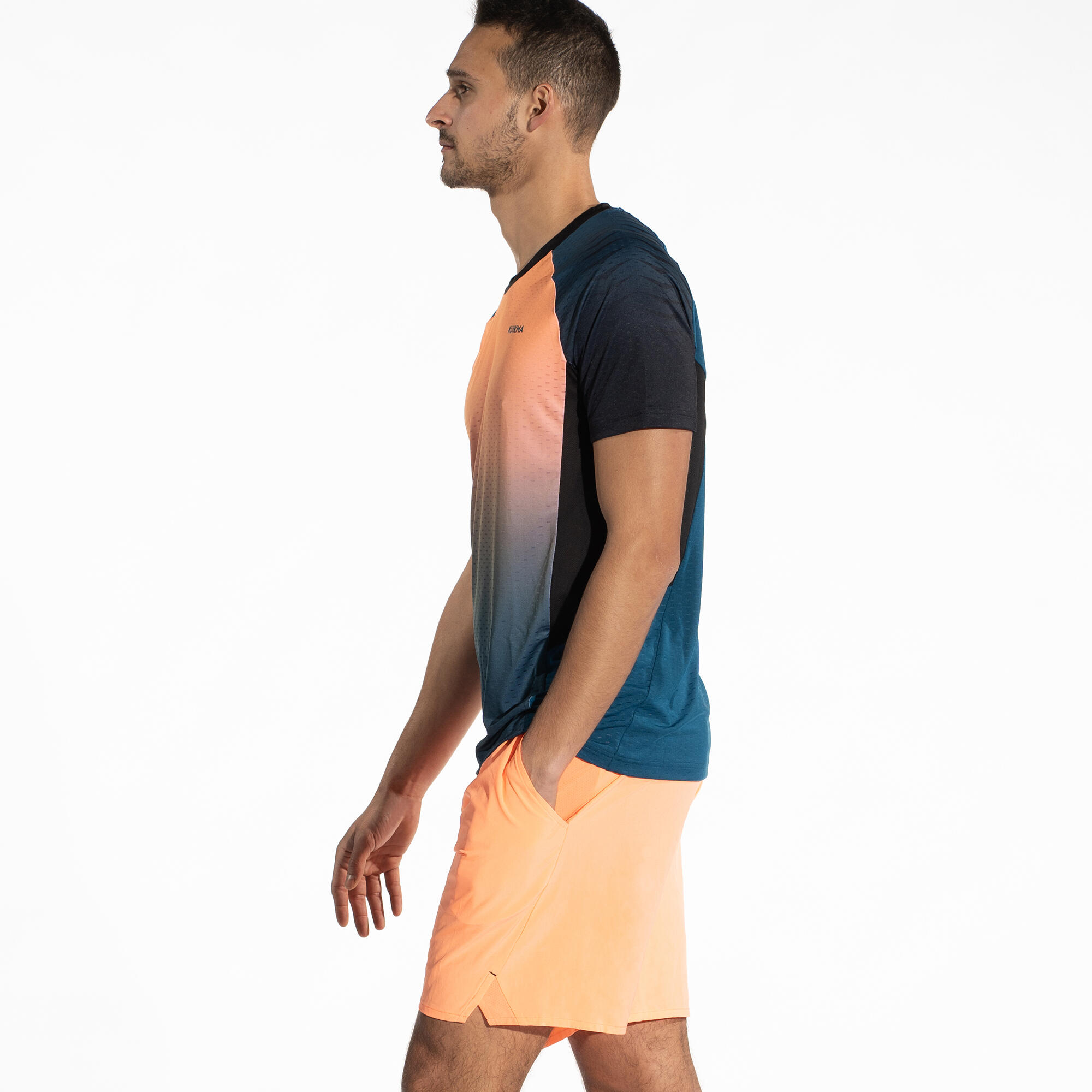 Men's Technical Short-Sleeved Padel T-Shirt 900 - Orange 4/10