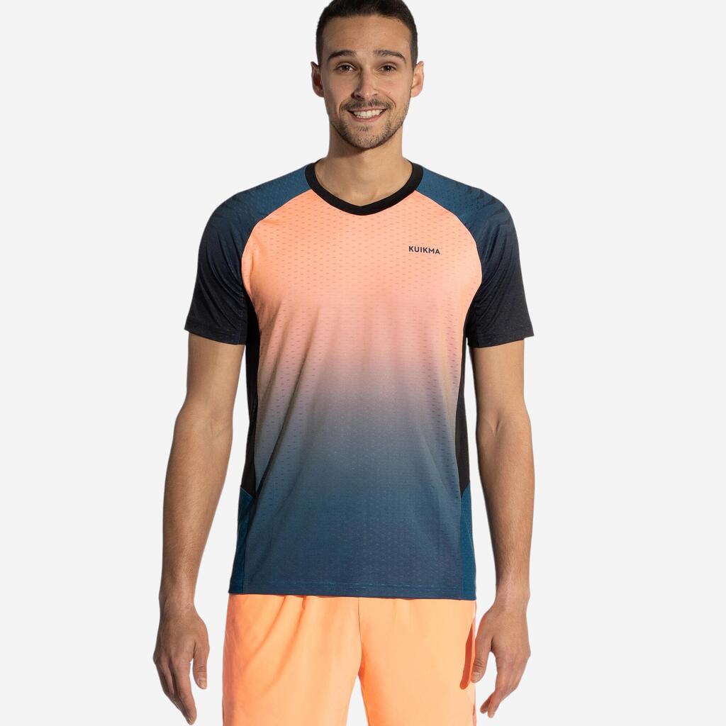 Playera de pádel de manga corta técnica Hombre - 900 Naranja