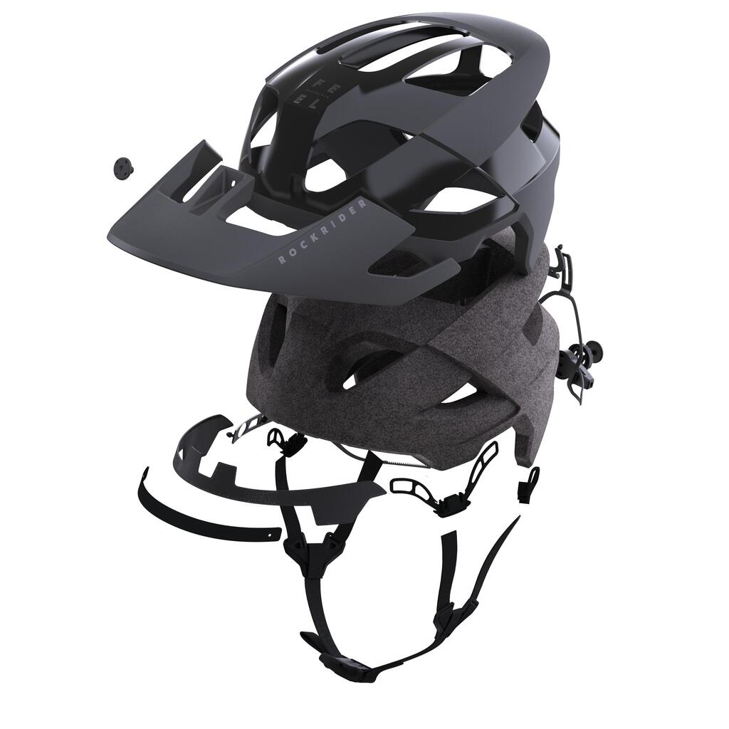 Crna biciklistička kaciga MTB AM ENDURO FEEL