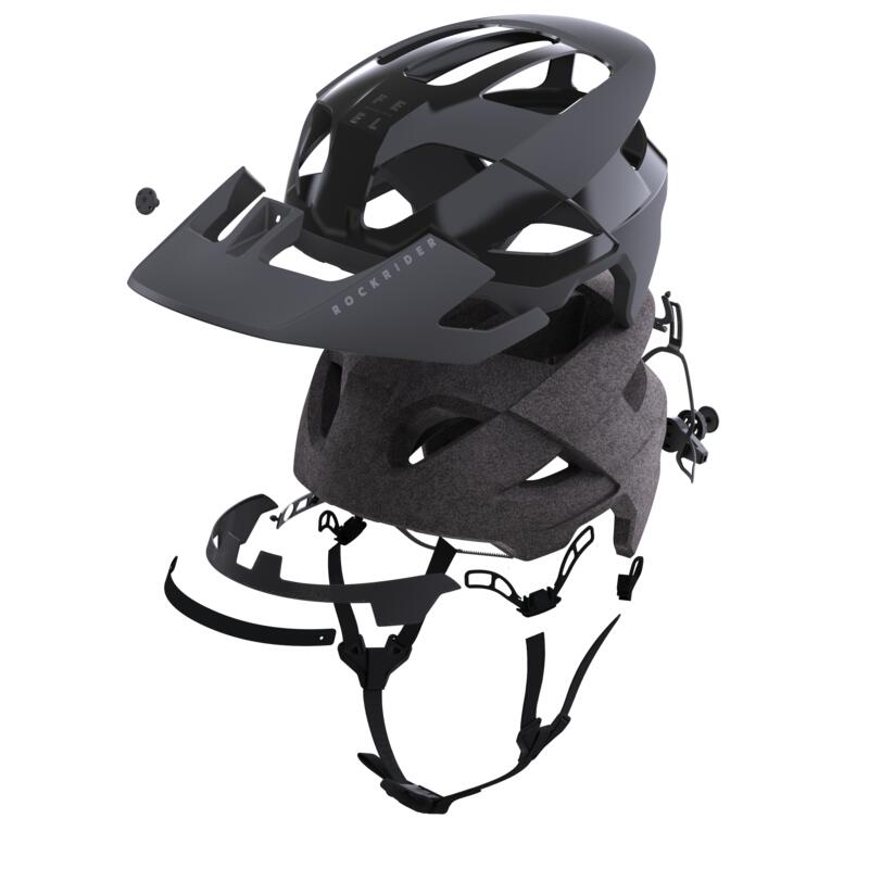 Cyklistická helma ROCKRIDER FEEL černá 