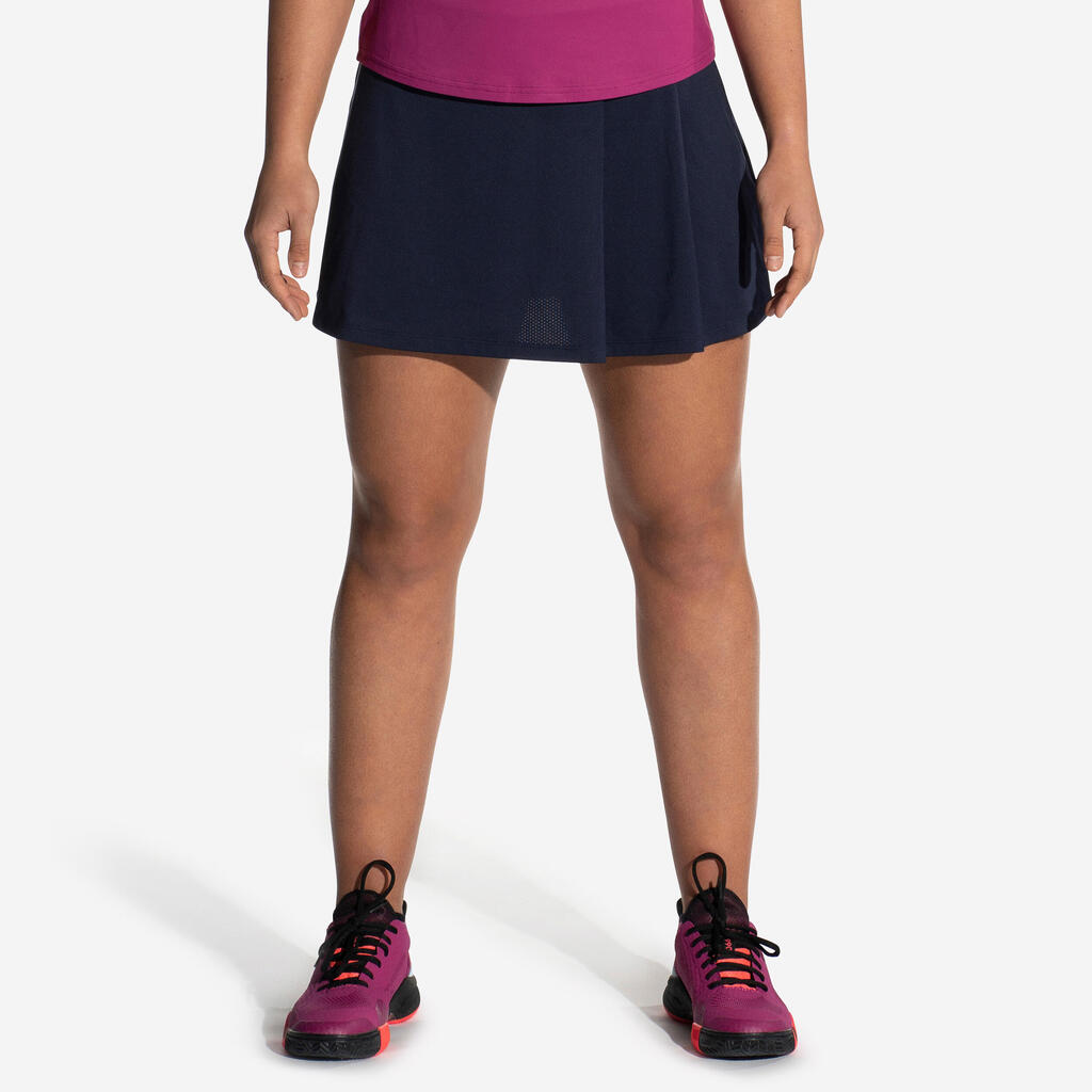 Women's Breathable Padel Skirt 500 - Blue