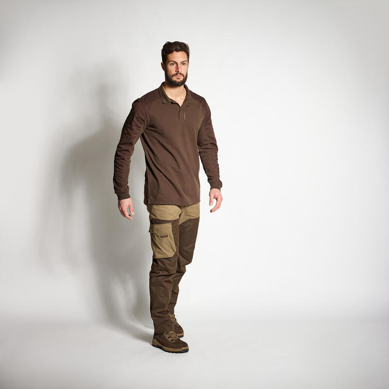 PANTALON chasse RENFORT BIcolore -MARRON 520